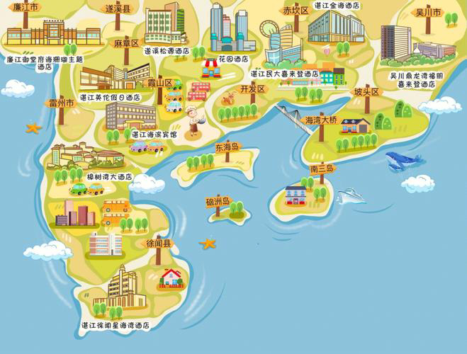 潮州手绘地图旅游的艺术指南